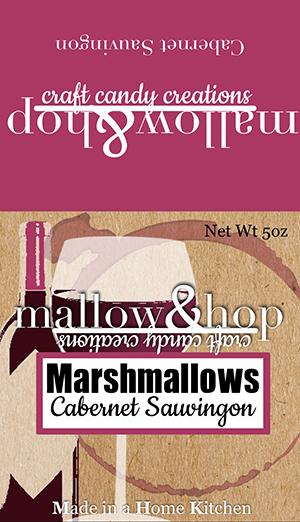Original Cabernet marshmallow packaging.
