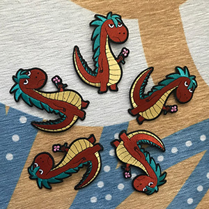 Iron on patch made of Dracomax.